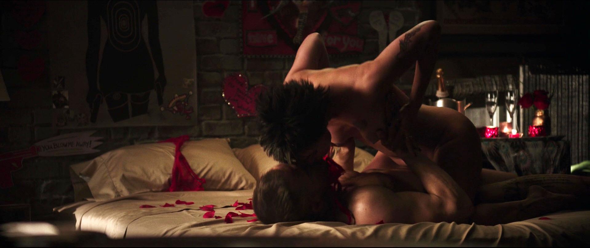 Morena Baccarin in nude scene from Deadpool which was released in 2016. 