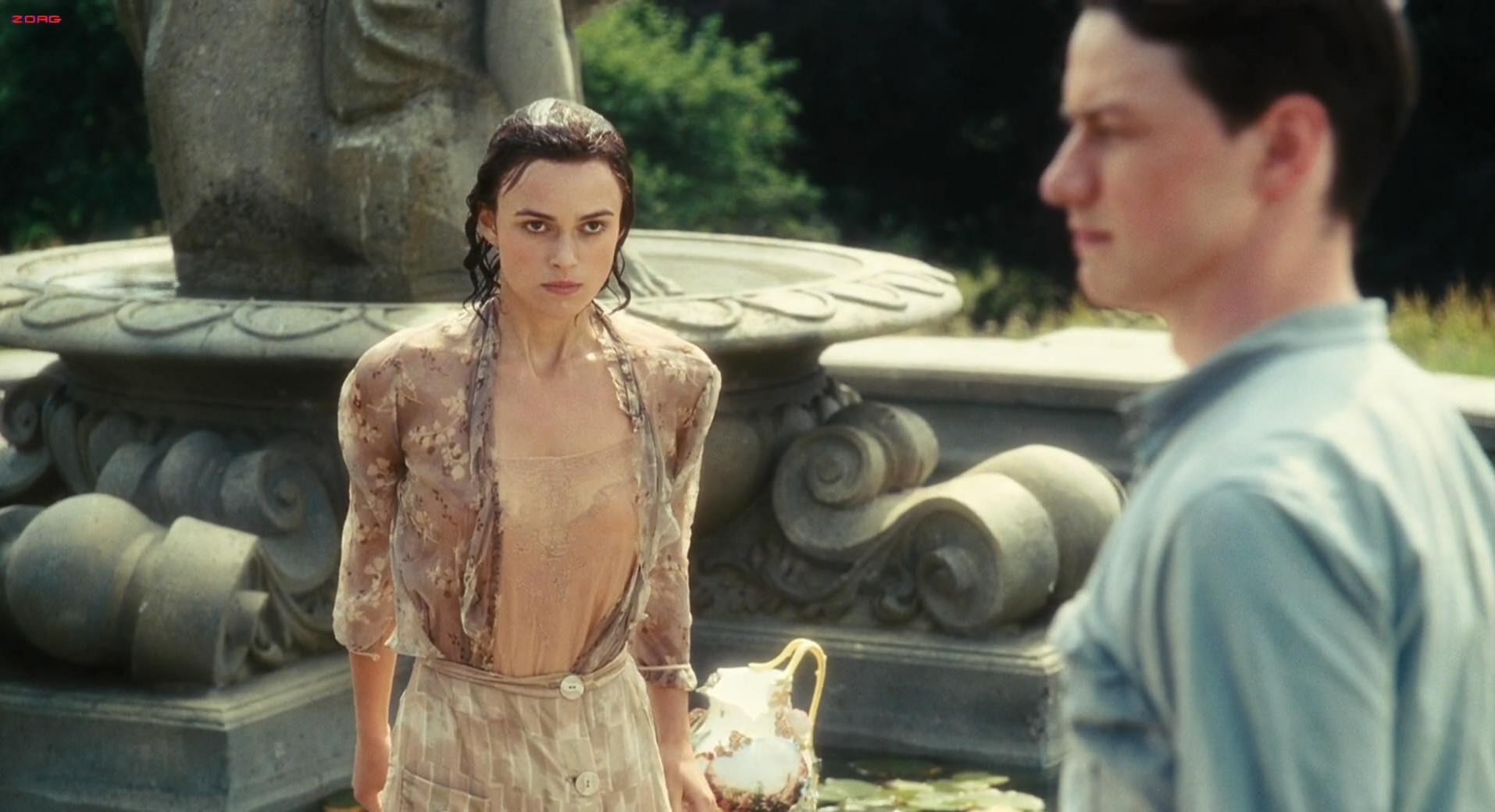 Keira Knightley in sexy scene from Atonement which was released in 2007. 