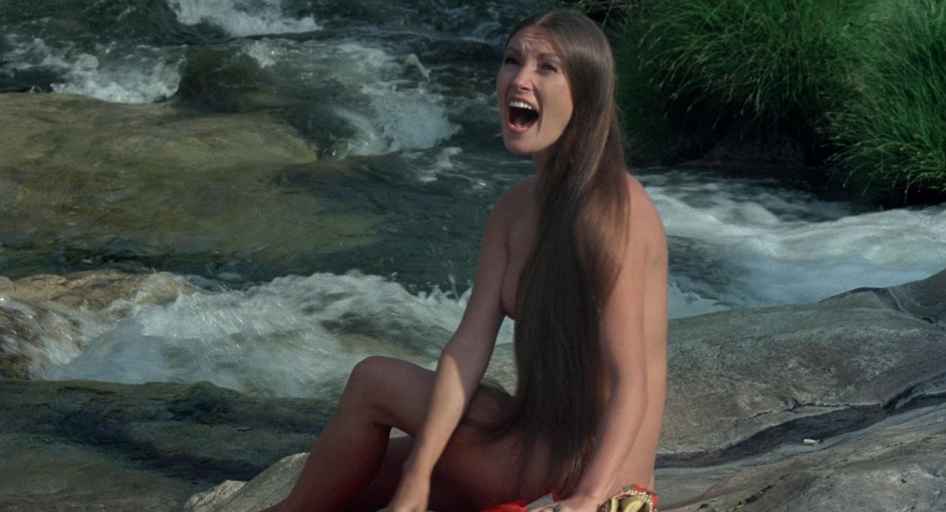 Jane Seymour in nude scene from Sinbad and the Eye of the Tiger which was r...