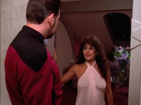 Marina Sirtis sexy - Star Trek: The Next Generation s06e03 (1992)