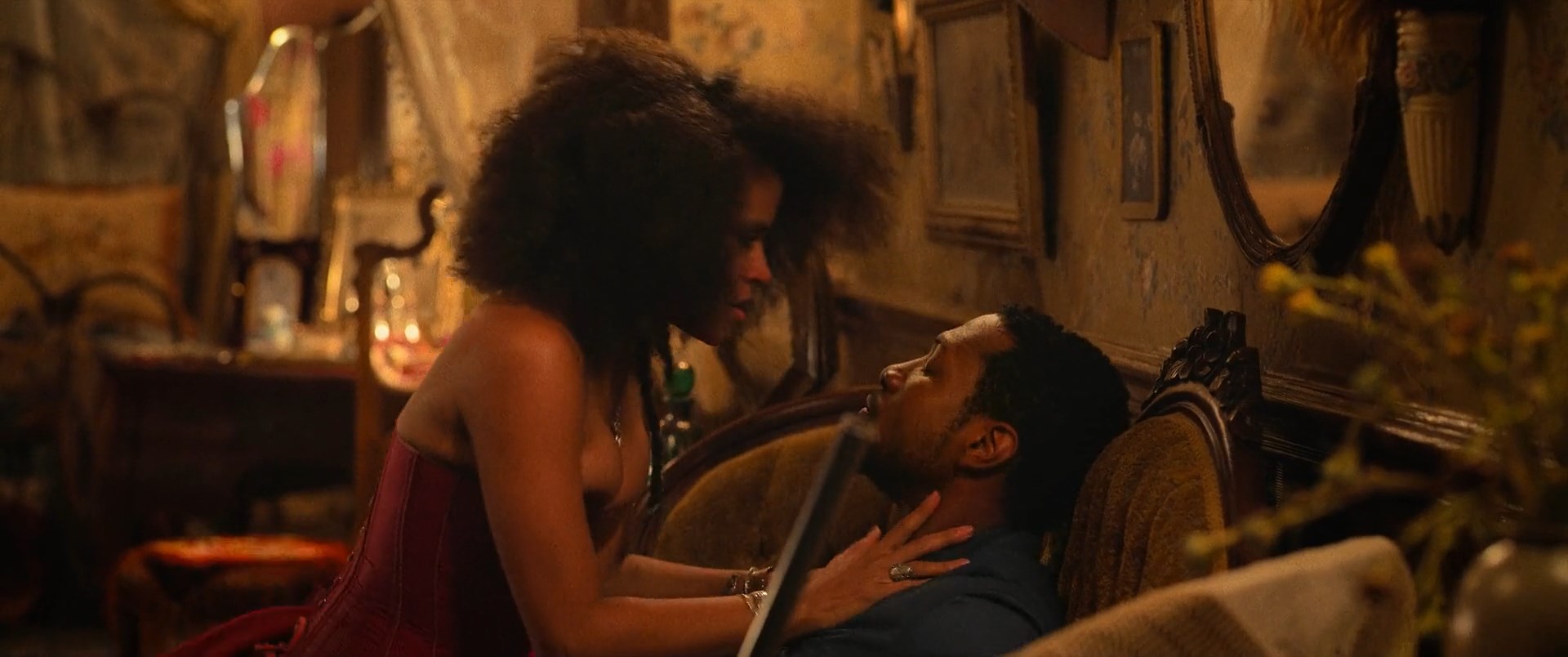 Zazie Beetz sexy, Aahkilah Cornelius sexy – The Harder They Fall (2021)