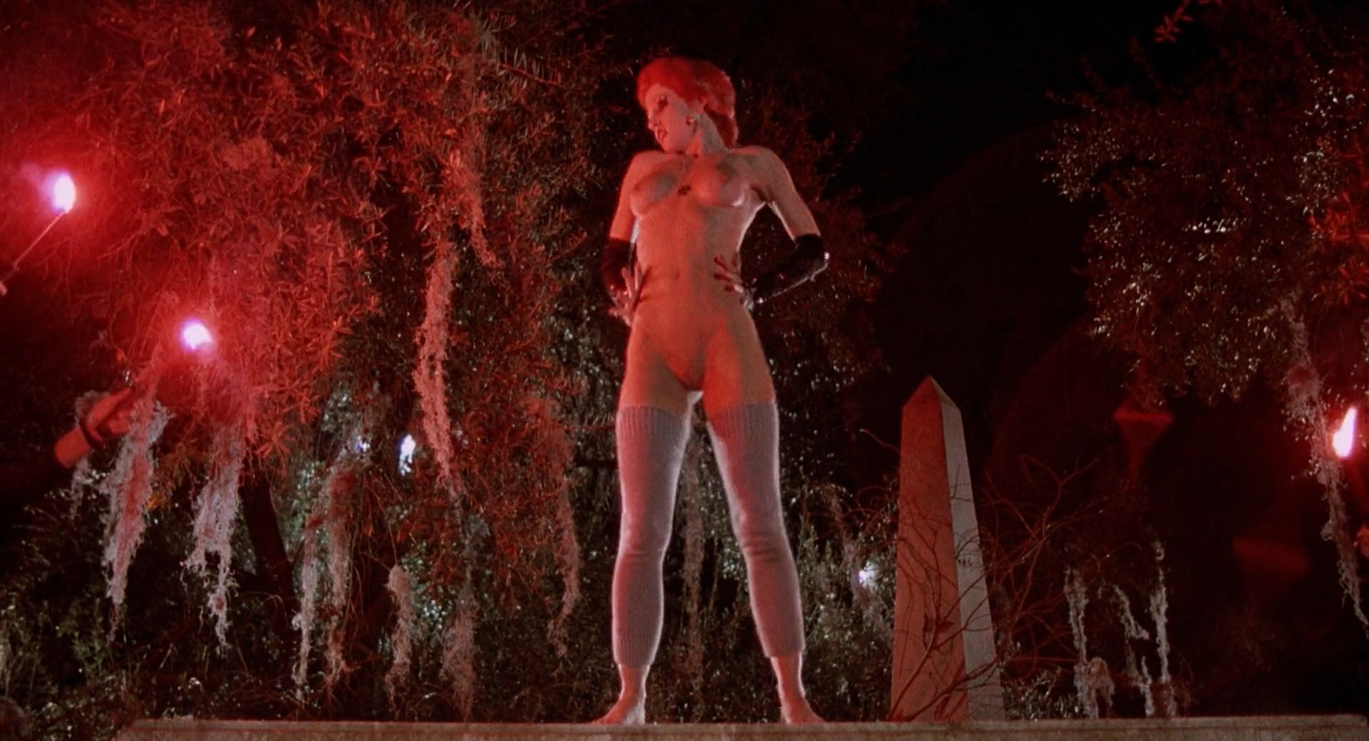 Linnea Quigley is nude in the movie “Return of the Living Dead” which was.....
