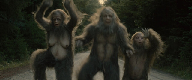 Riley Keough nude – Sasquatch Sunset (2024)