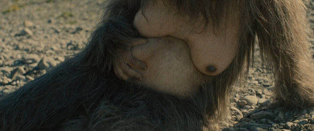 Riley Keough nude – Sasquatch Sunset (2024)