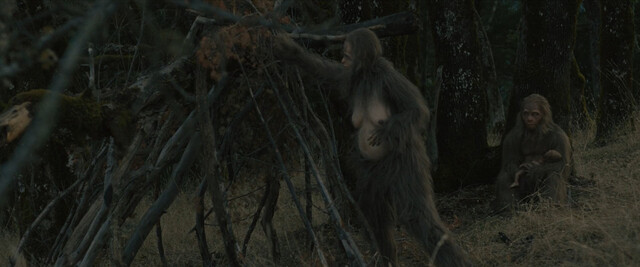 Riley Keough nude – Sasquatch Sunset (2024)