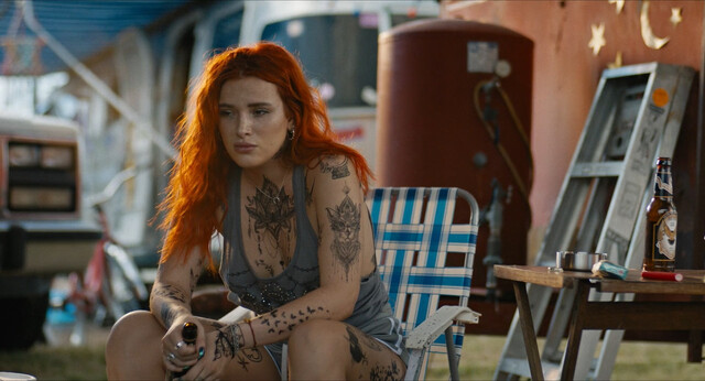 Bella Thorne sexy – Rumble Through the Dark (2023)